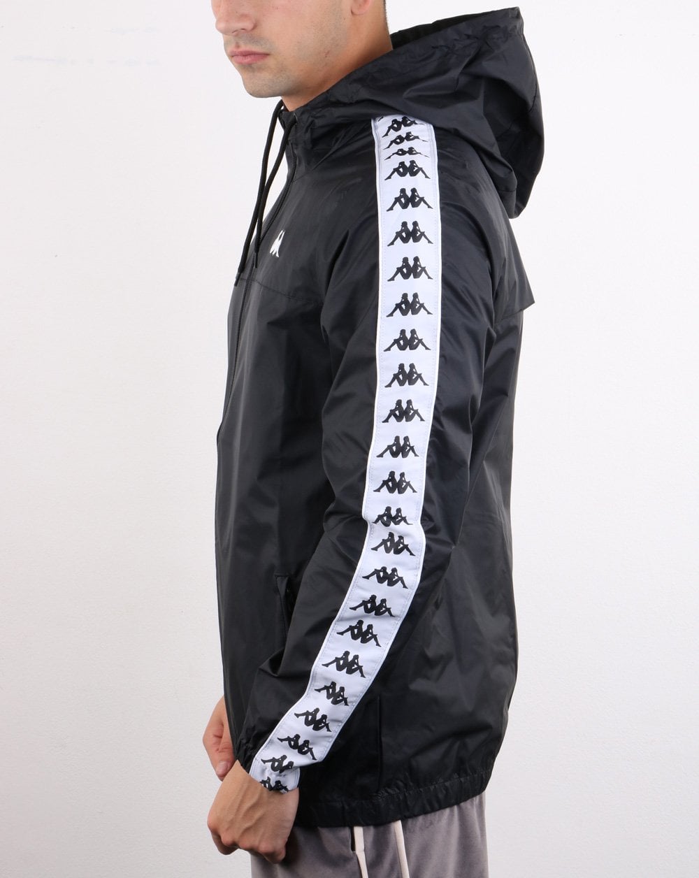 Kappa Banda Dawson Jacke Schwarz/Weiß