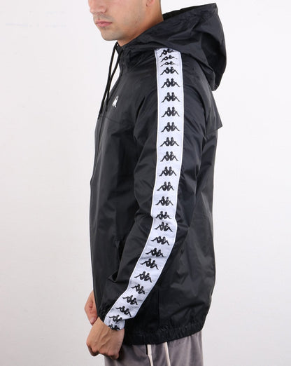 Kappa Banda Dawson Jacke Schwarz/Weiß
