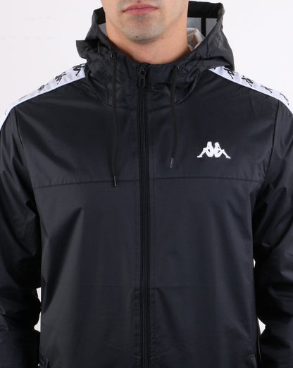 Kappa Banda Dawson Jacke Schwarz/Weiß
