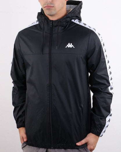Kappa Banda Dawson Jacke Schwarz/Weiß