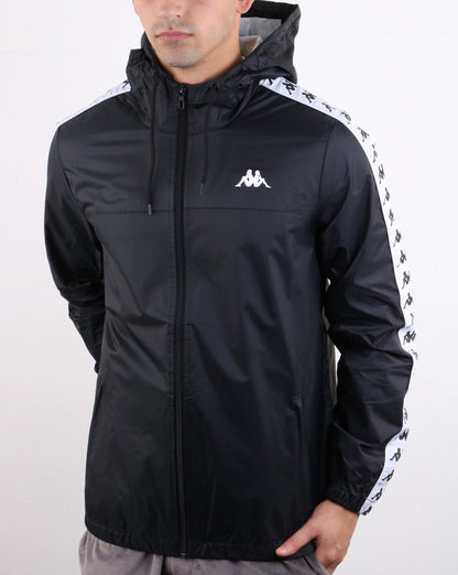Kappa Banda Dawson Jacke Schwarz/Weiß