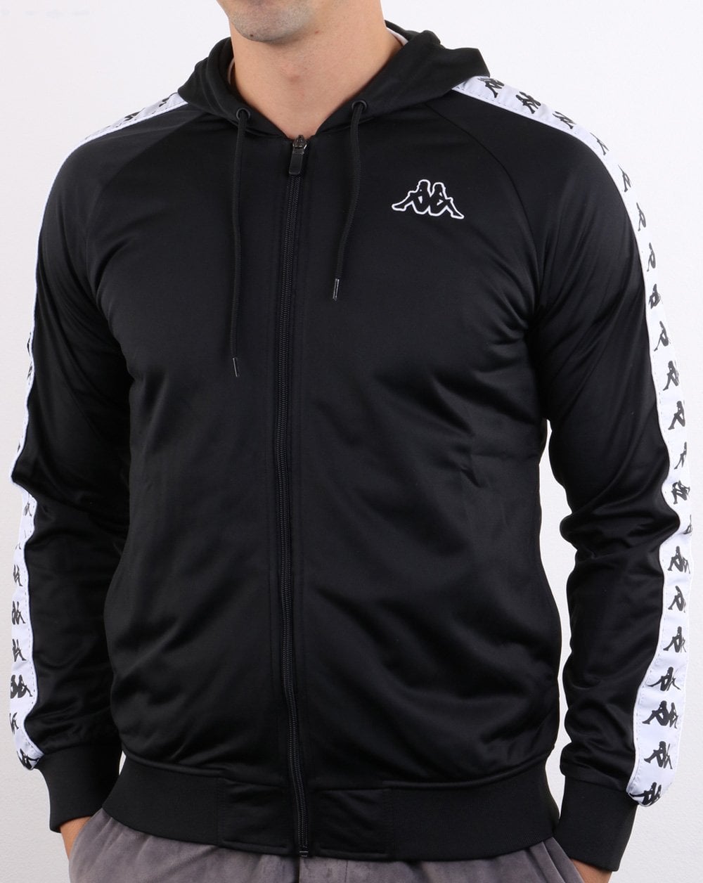Kappa Banda Zudai Slim Jacke Schwarz/Weiß