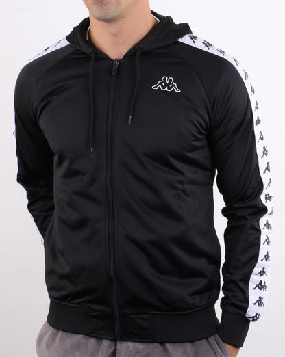 Kappa Banda Zudai Slim Jacke Schwarz/Weiß