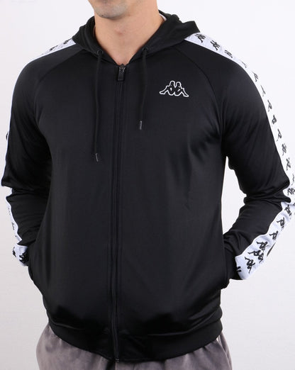 Kappa Banda Zudai Slim Jacke Schwarz/Weiß