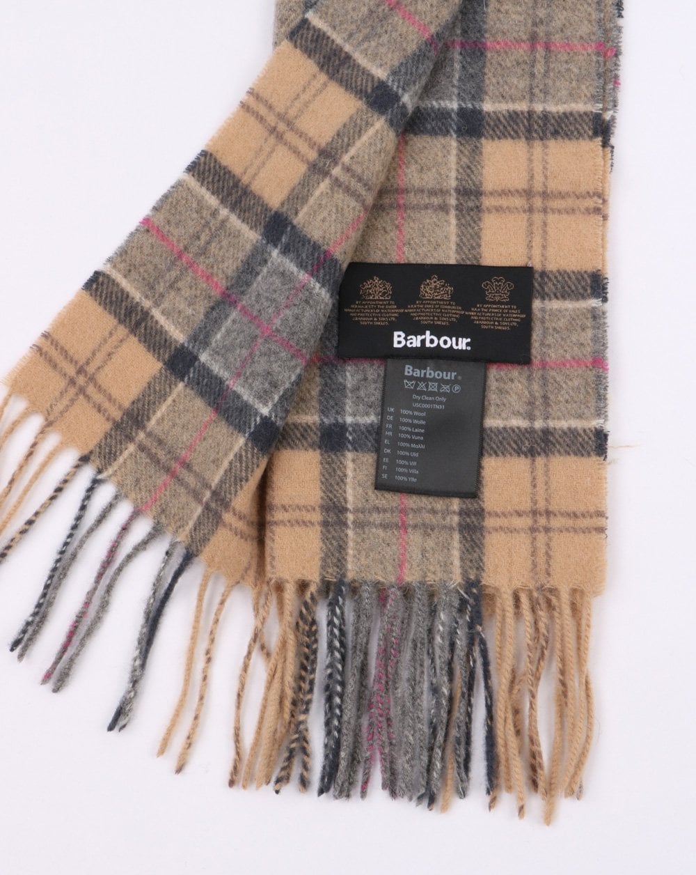Barbour Tartan Lammwolle Schal Kleid Tartan
