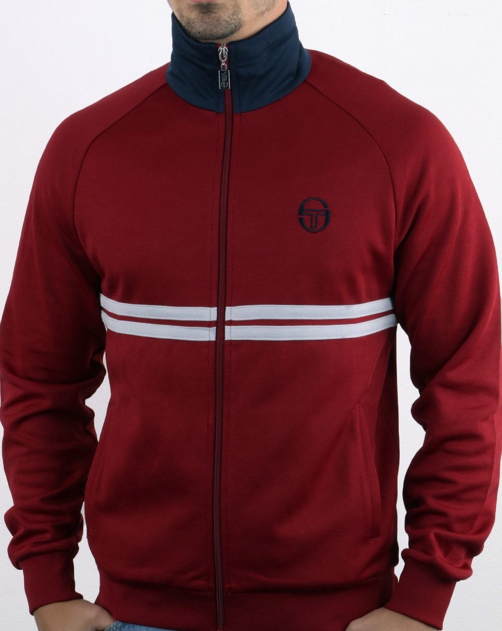 Sergio Tacchini Dallas Track Top Burgunderrot/Marineblau
