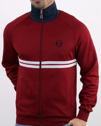 Sergio Tacchini Dallas Track Top Burgunderrot/Marineblau