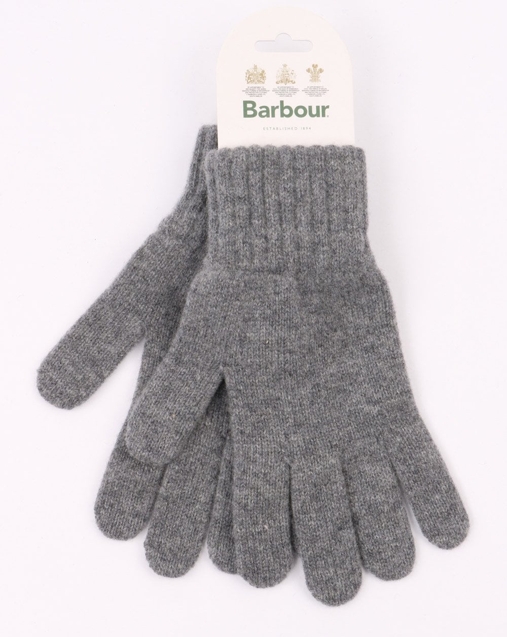 Barbour Lambswool Gloves Grey