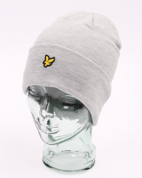 Lyle And Scott Beanie Light Grey Marl
