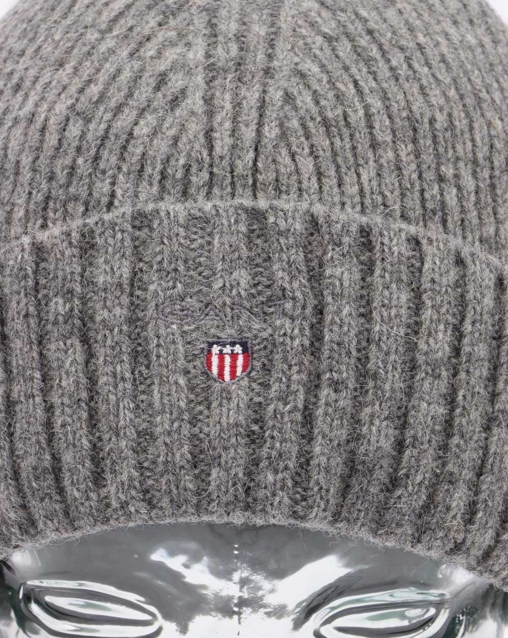 Gant Wollgefütterte Beanie Dunkelgrau