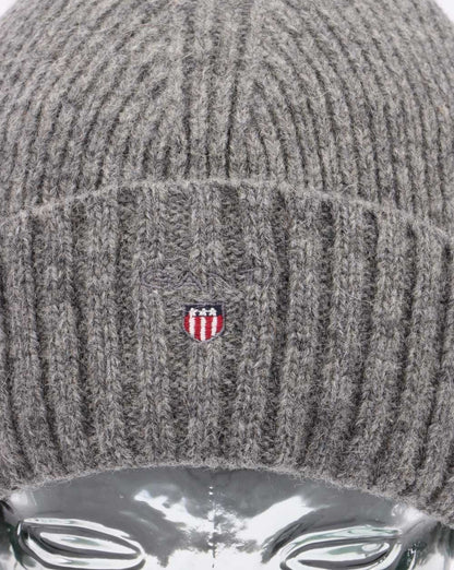 Gant Wollgefütterte Beanie Dunkelgrau