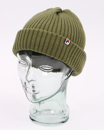Fila Vintage Rib Beanie Dusty Olive