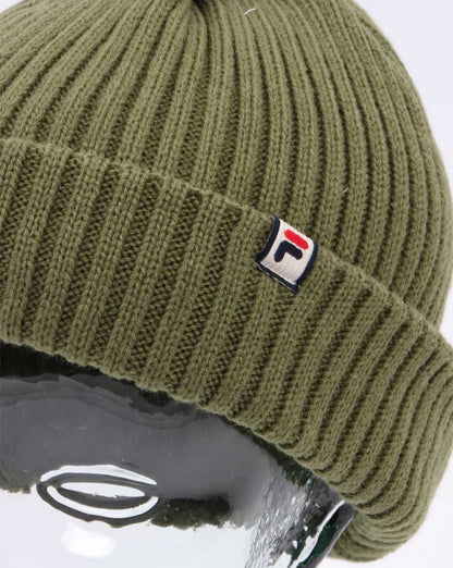 Fila Vintage Rib Beanie Dusty Olive