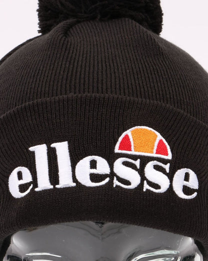 Ellesse Velly Bommelmütze Beanie Schwarz