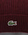 Lacoste Turn Up Ribbed Wool Beanie Vine