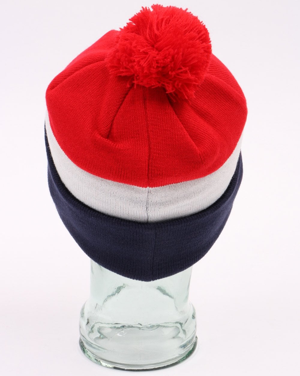 Fila Vintage Kato Jacquard Bommelmütze Beanie Marineblau