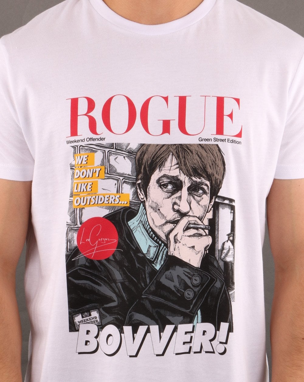Weekend Offender Rogue Bovver T-Shirt Weiß