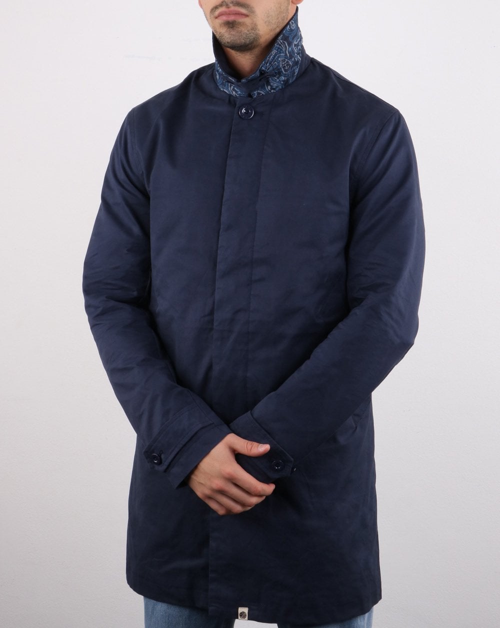 Pretty Green Mac Marineblau