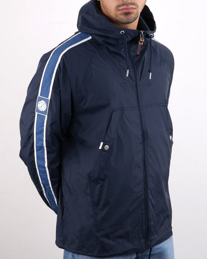 Pretty Green Jacke mit durchgehendem Reißverschluss, Blau