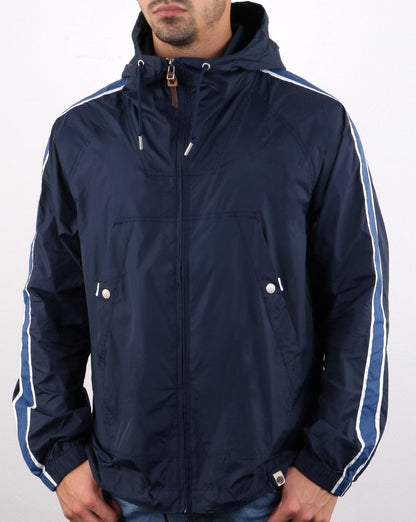 Pretty Green Jacke mit durchgehendem Reißverschluss, Blau
