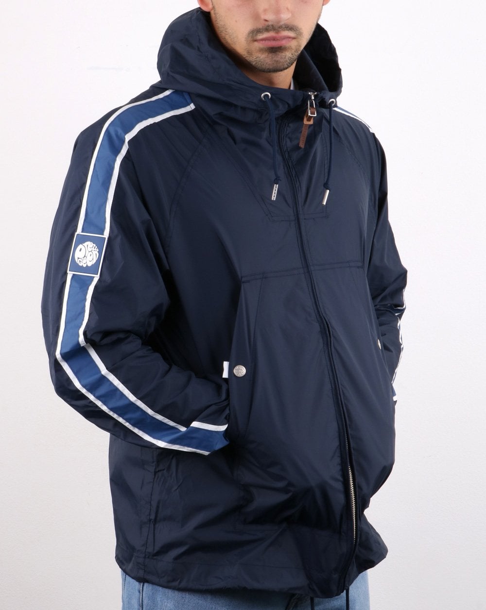 Pretty Green Zip Through Jacket Blue