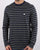 Pretty Green Brogan L/S Stripe T-shirt Navy