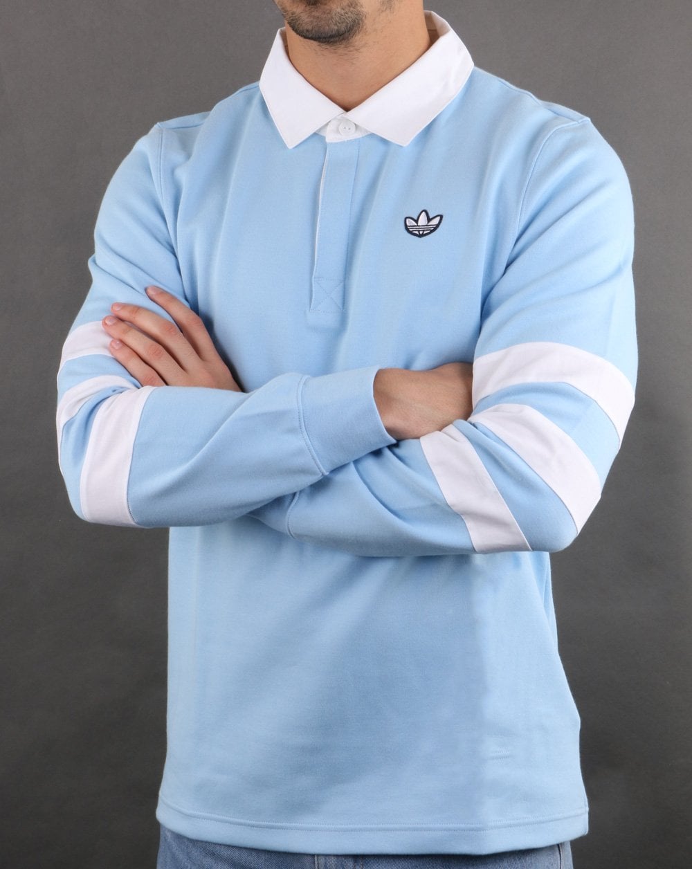 Adidas Originals Rugby Shirt Sky-White