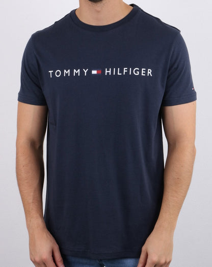 Tommy Hilfiger Logo T-Shirt Marineblau