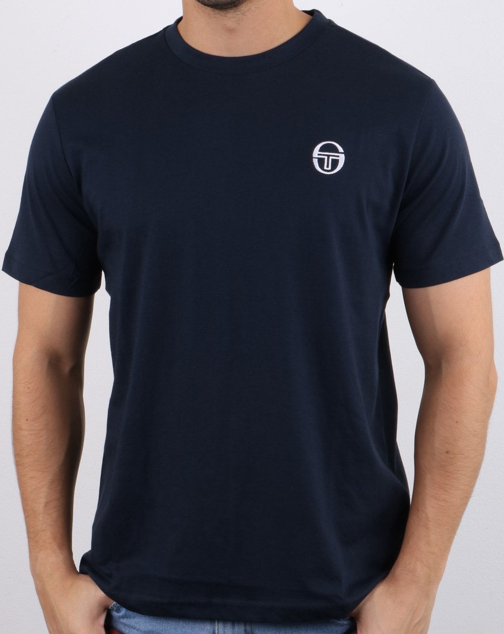 Sergio Tacchini Essentials T-Shirt Marineblau/Weiß