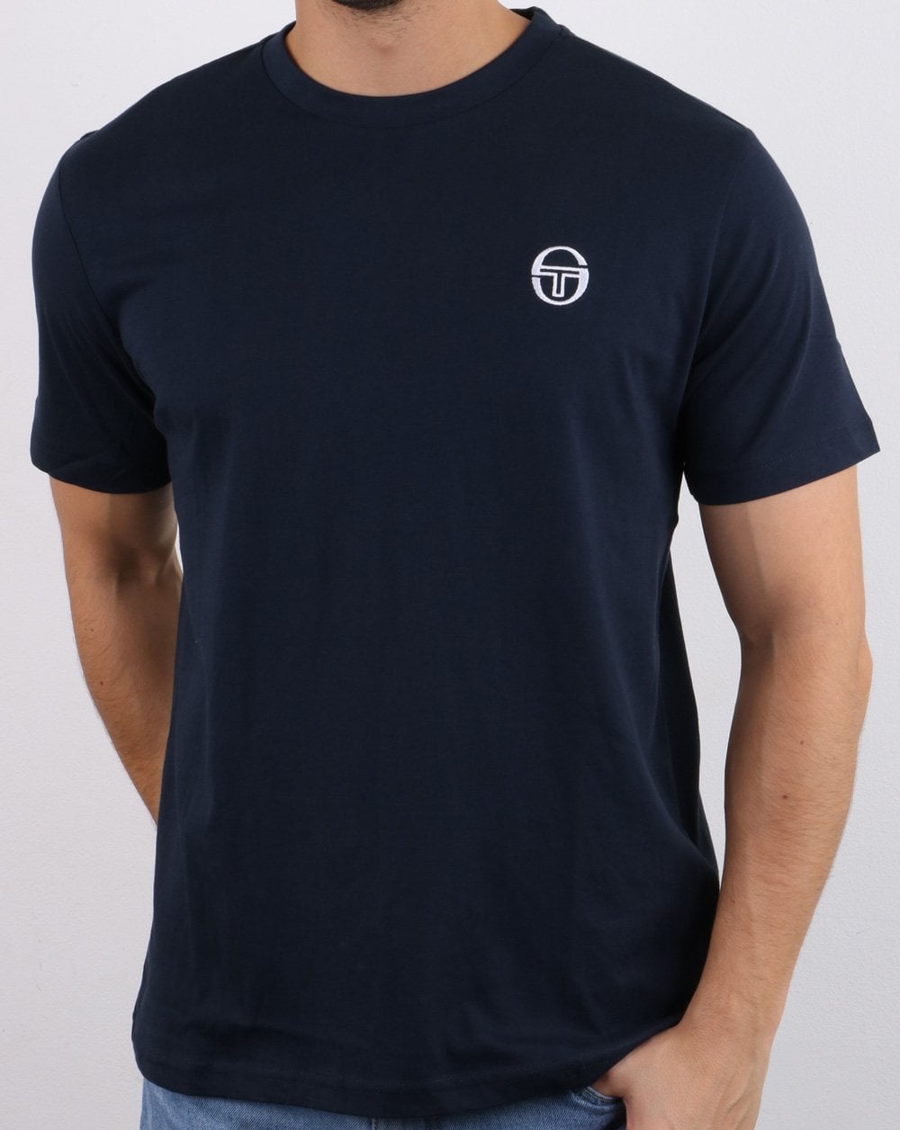 Sergio Tacchini Essentials T-Shirt Marineblau/Weiß