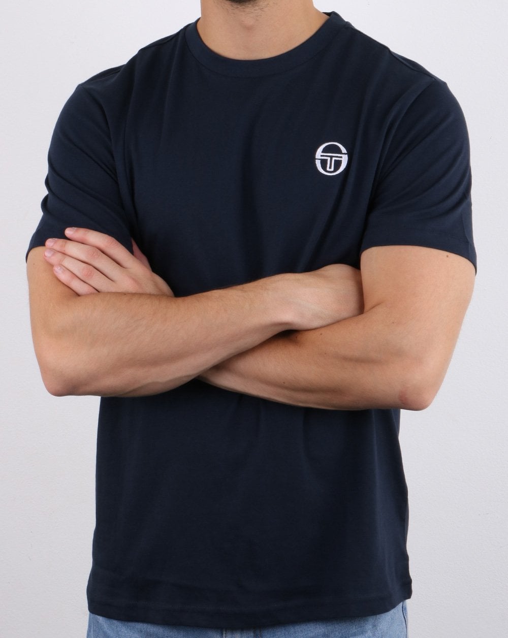 Sergio Tacchini Essentials T-Shirt Marineblau/Weiß