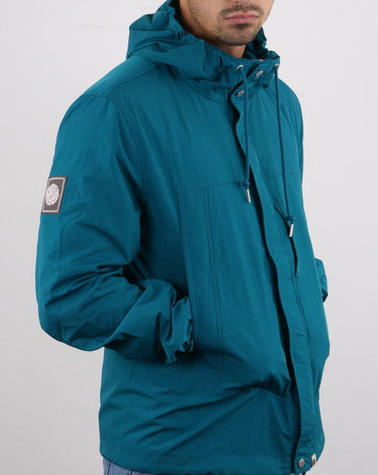 Pretty Green – Durchgehende Kapuzenjacke mit Reißverschluss, Blau