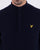 Lyle And Scott Quarter Zip Funnel Neck Jumper Dark Navy