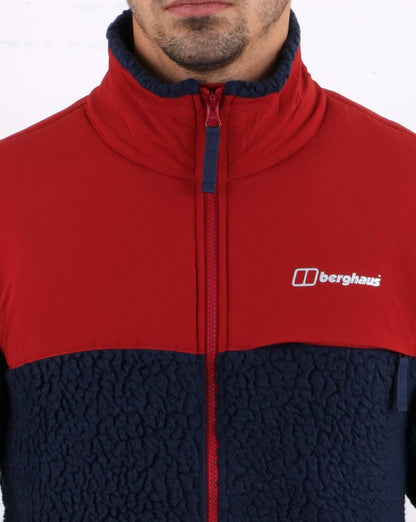 Berghaus Syker Fleecejacke Marine/Rot