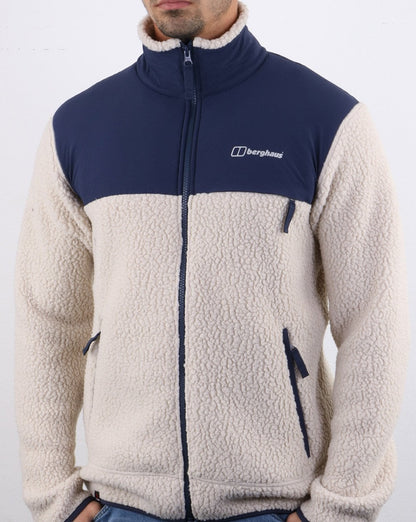 Berghaus Syker Fleecejacke Haferflocken/Navy