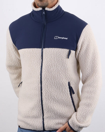 Berghaus Syker Fleecejacke Haferflocken/Navy