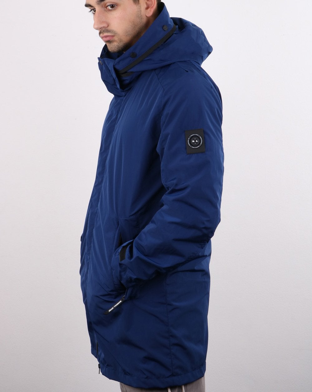 Marshall Artist Shimmer Fishtail Parka Ink
