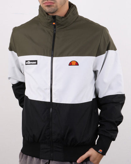Ellesse – Tri-Colour-Jacke in Khaki