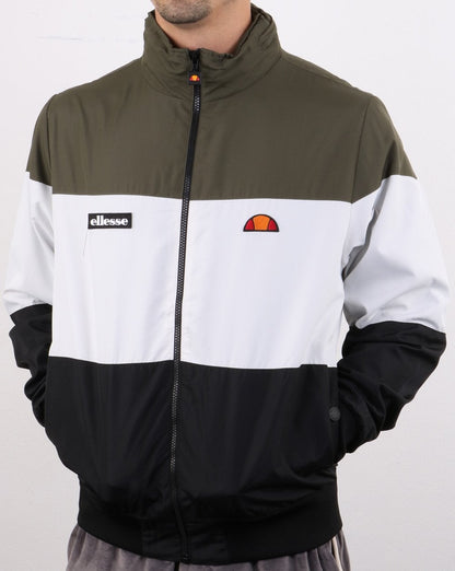 Ellesse – Tri-Colour-Jacke in Khaki