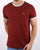 Lyle And Scott Ringer T Shirt Claret and Blue