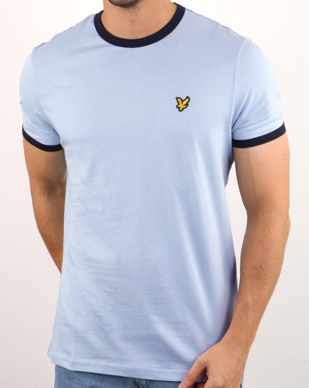 Lyle And Scott Ringer T-Shirt Himmelblau/Marineblau