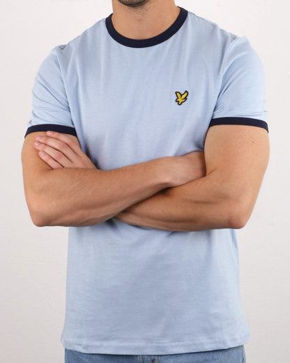 Lyle And Scott Ringer T-Shirt Himmelblau/Marineblau