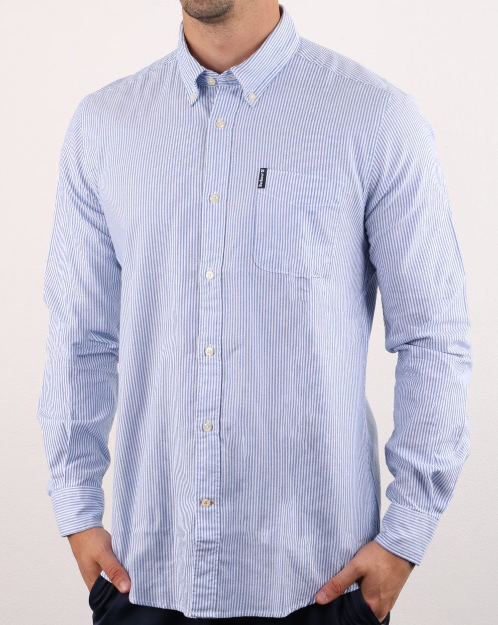 Barbour Streifenhemd Blau