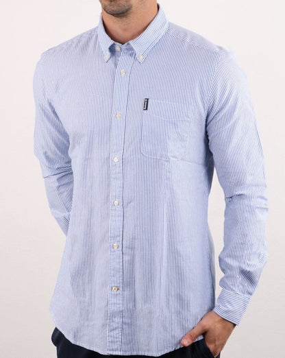 Barbour Streifenhemd Blau