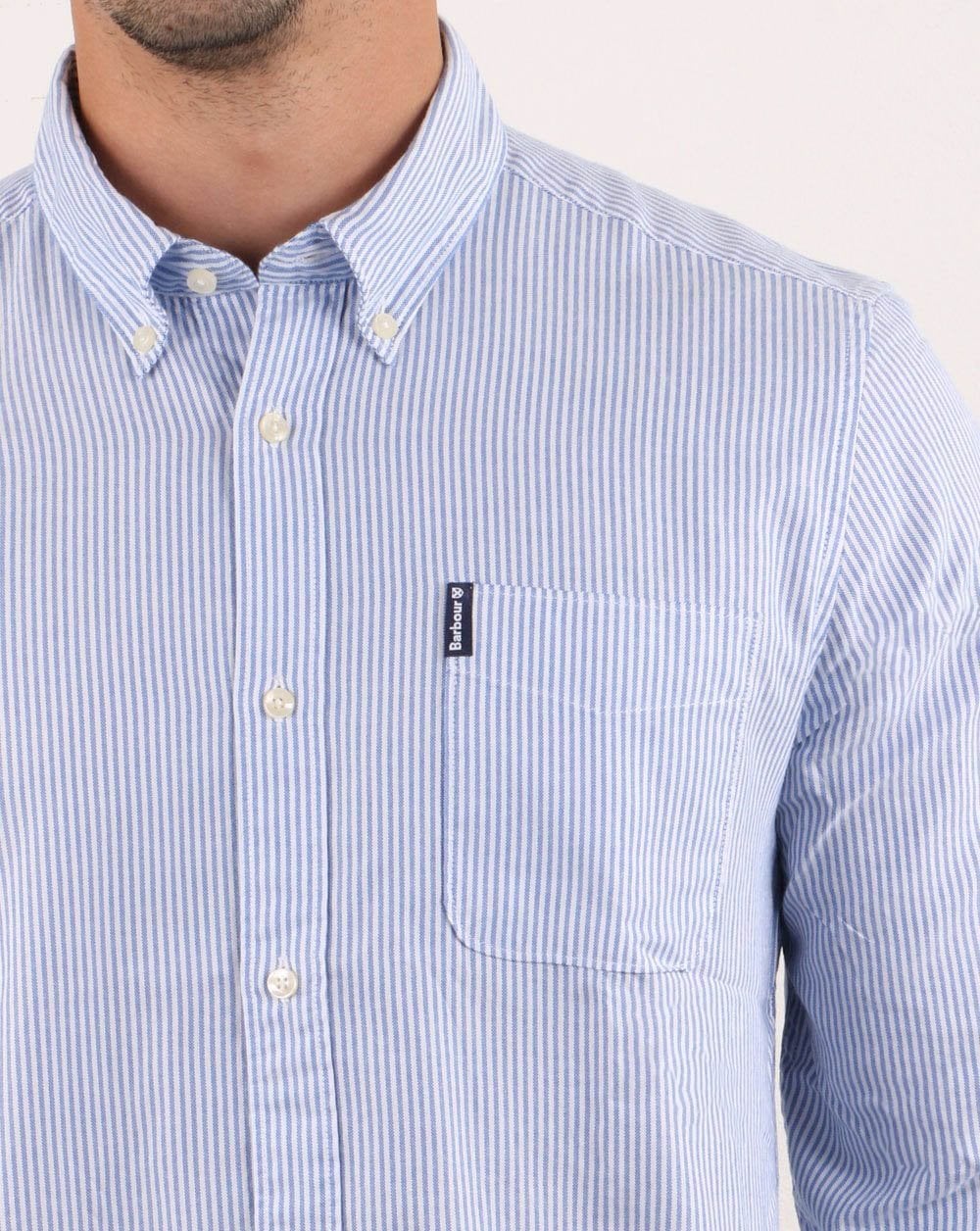 Barbour Stripe Shirt Blue
