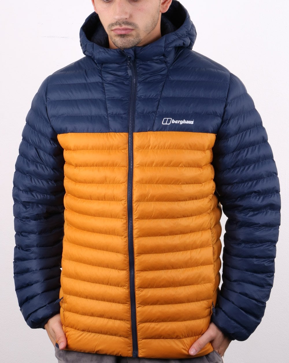Berghaus Vaskye Jacke Marineblau und Gelb