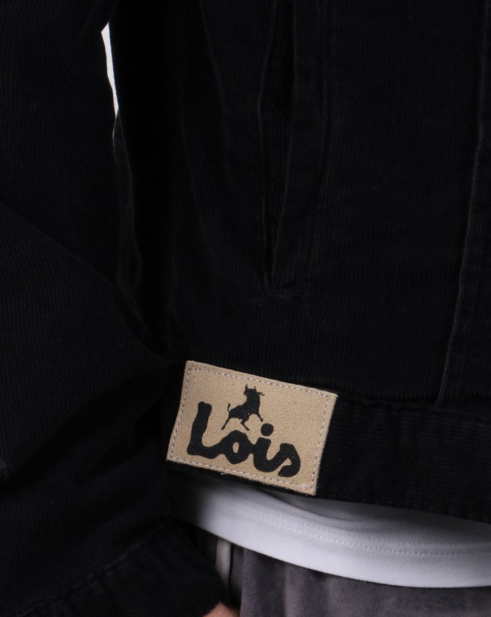 Lois Tejana Needle Cord Jacket Black