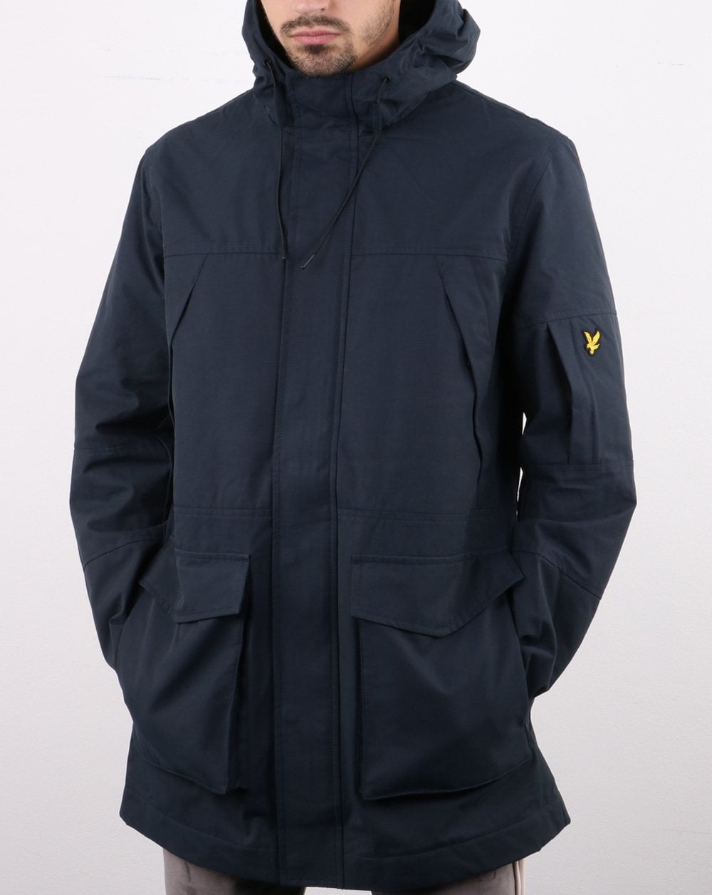 Lyle And Scott Panelled Jacket Navy