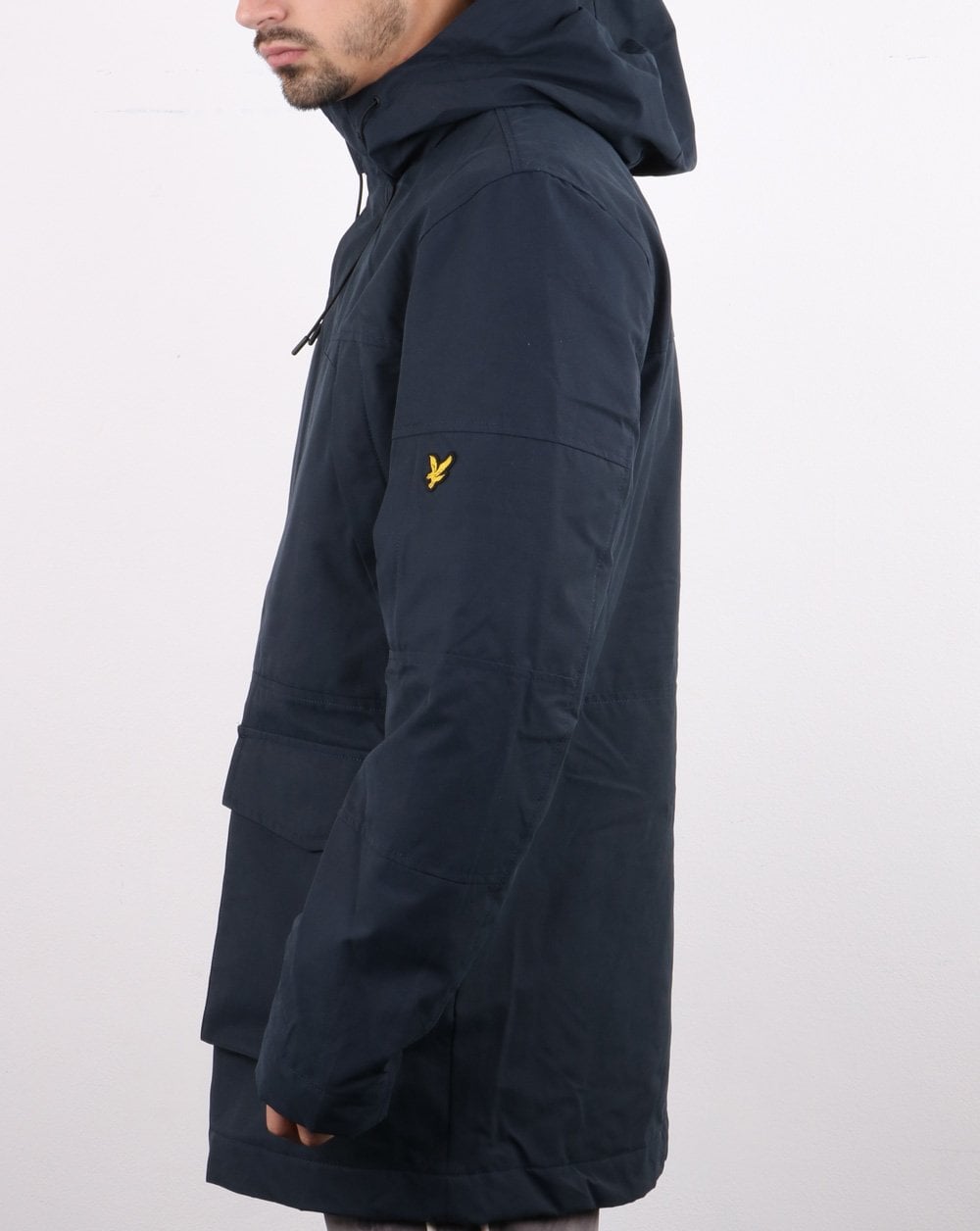Lyle And Scott – Jacke mit Einsätzen in Marineblau