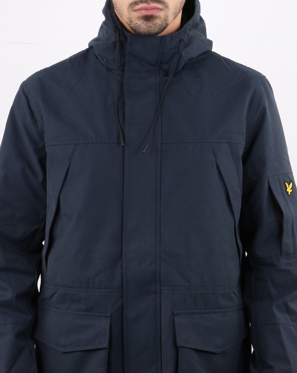 Lyle And Scott – Jacke mit Einsätzen in Marineblau